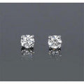 14K White Gold Diamond Stud Earrings C380298