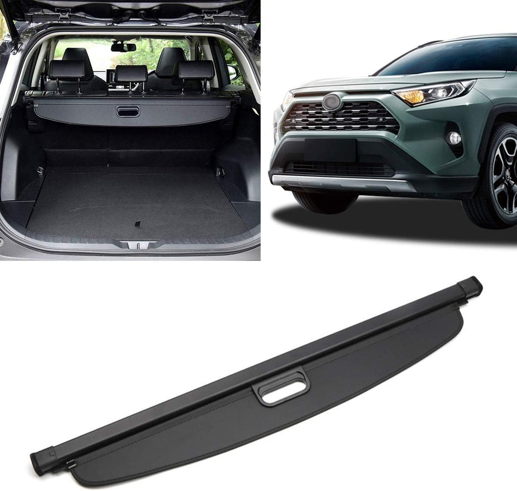 Black Retractable Cargo Cover for Toyota RAV4 Z577526