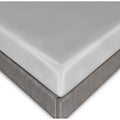Silver Cal-King Fitted Silk Sheets T159230