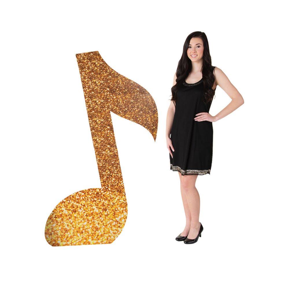 Gold Musical Note Standup I110