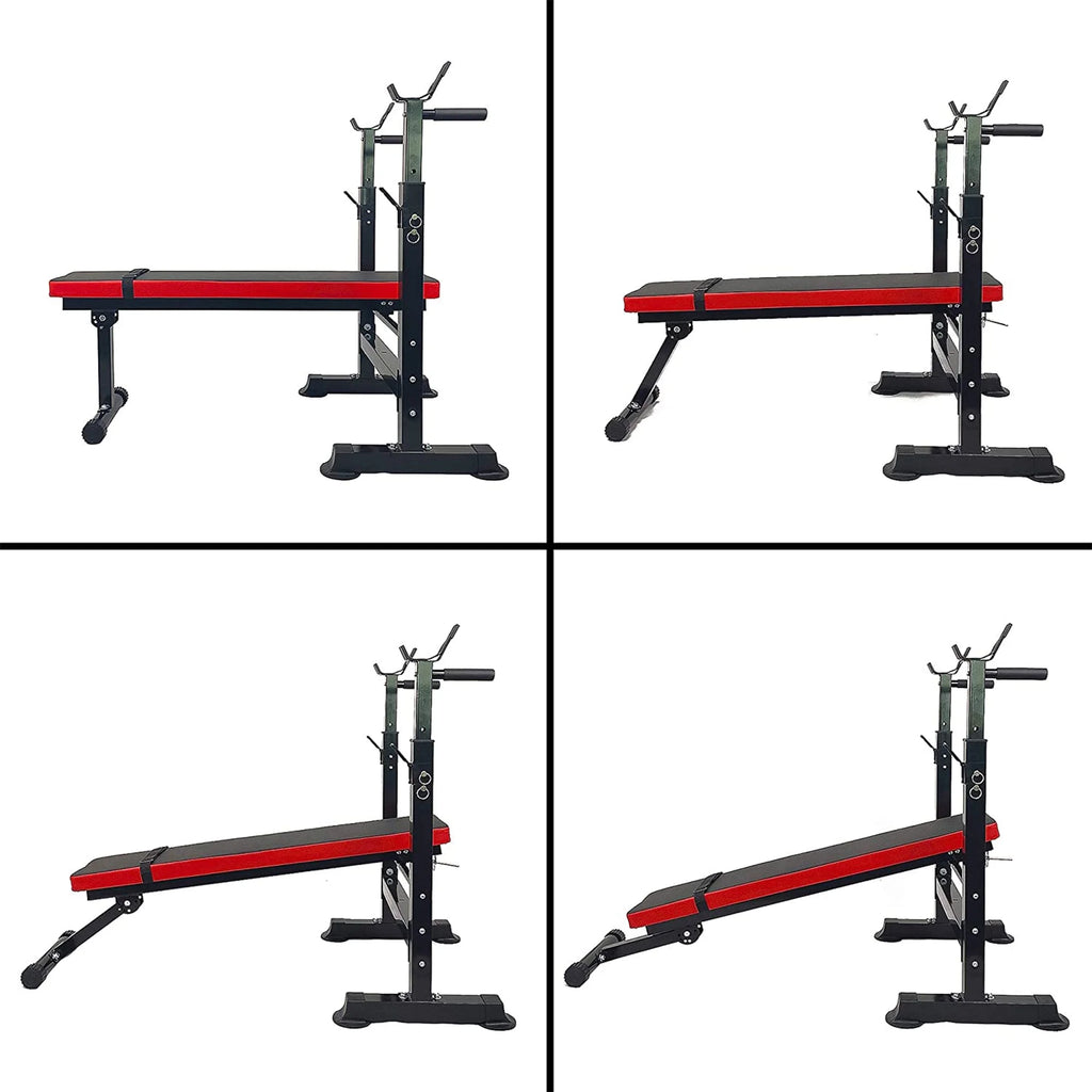Adjustable Olympic Workout Bench with Squat Rack G5825