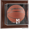Brown Framed Wall Mountable Basketball Display Case W4381