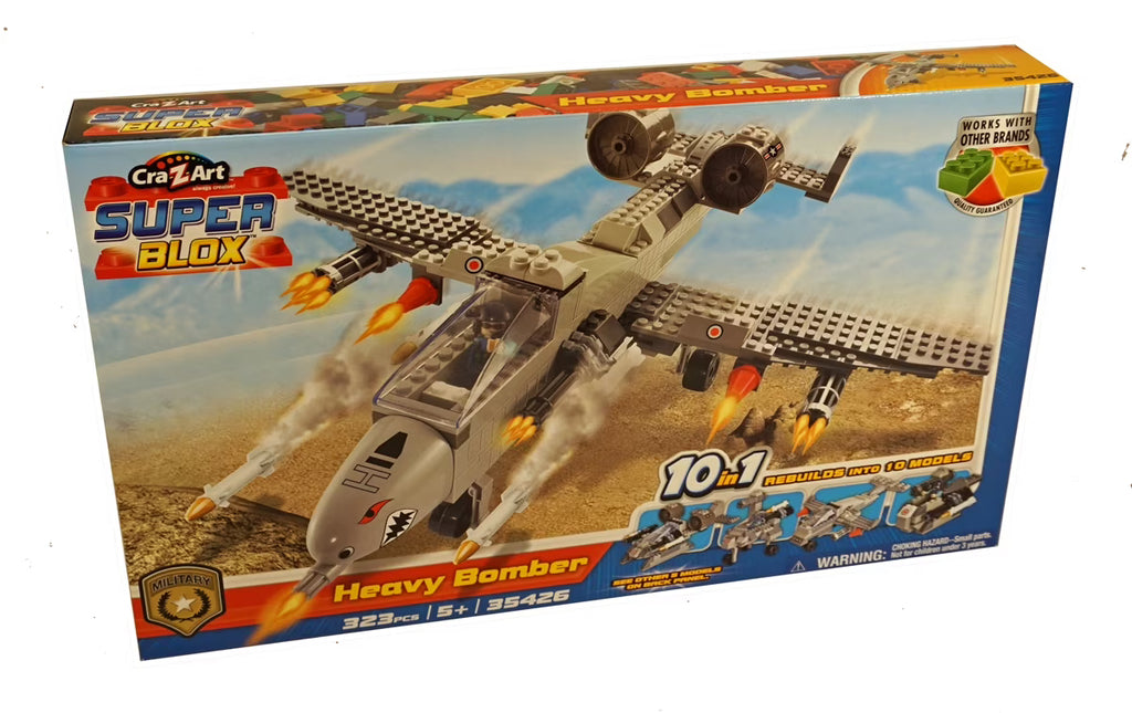 323 Piece 10-in-1 Heavy Bomber Building Set F452