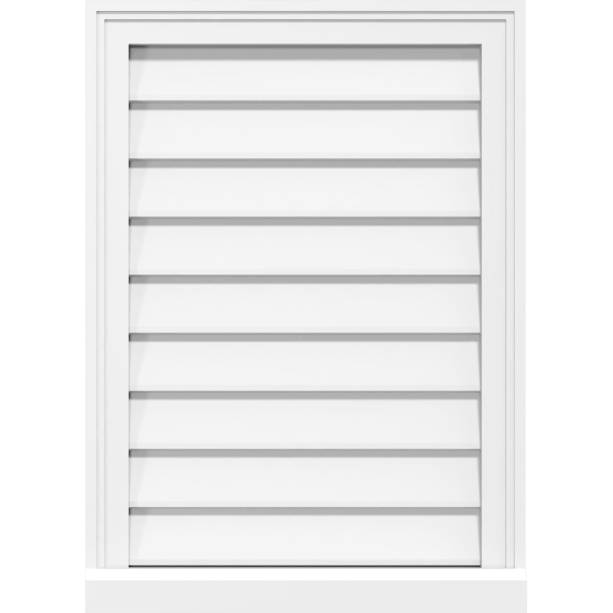 PVC Gable Vent with Brickmould O78957