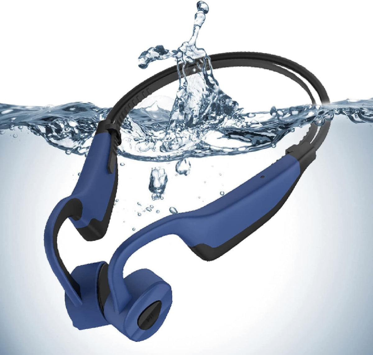 IPX8 Waterproof Bone Conduction Open Ear Headphones with 16G Memory Grey Z89973