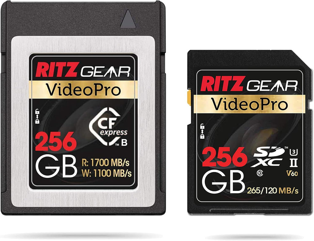 CFExpress Type B 256GB Card Plus SD Card UHS-II 256GB SDXC Memory Card U3 V60 E77038