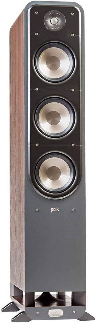 Walnut Tower Speaker with 1" Tweeter & Three 6.5" Woofers U9593