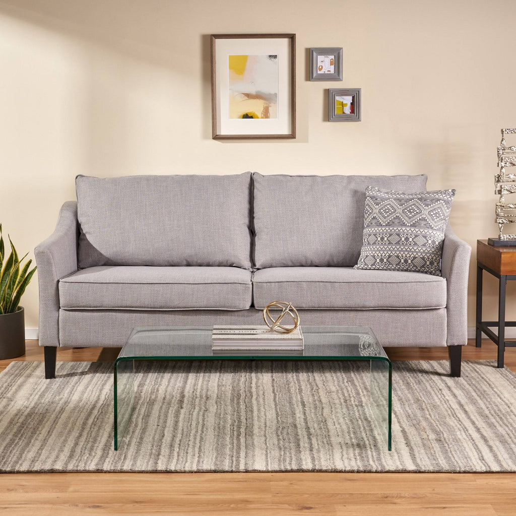Charcoal Fabric 3 Seater Sofa C6335
