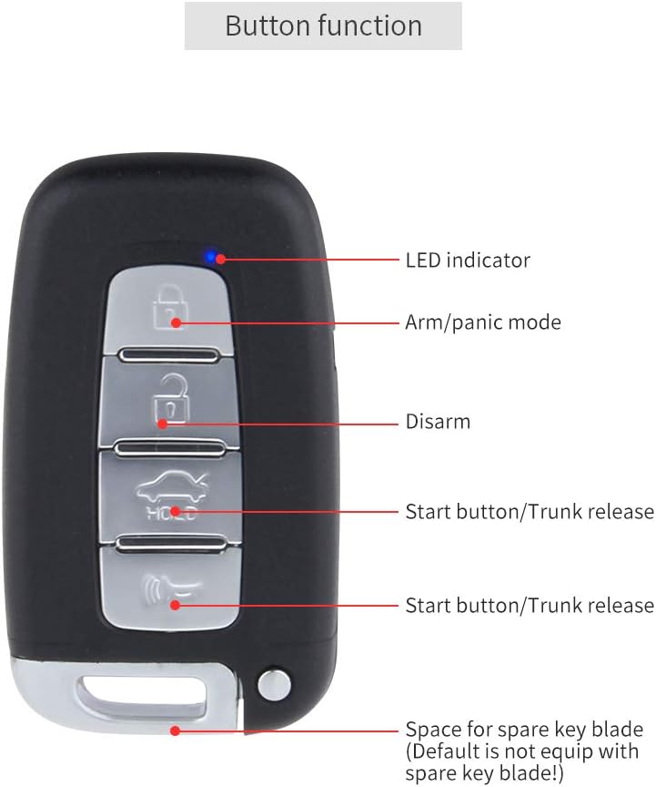 Rolling Code Universal PKE Car Alarm System Z9097