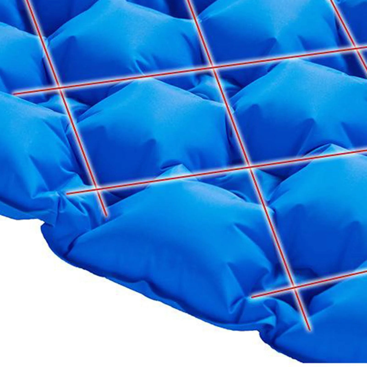 Blue Waterproof Inflatable Camping Mattress with Pillow N53099