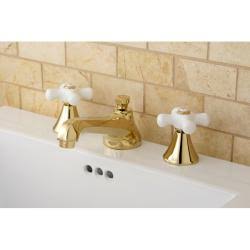 Polished Brass Widespread Bathroom Faucet V704400