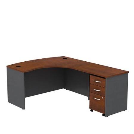 L Shaped Desk with Mobile File Cabinet E674550