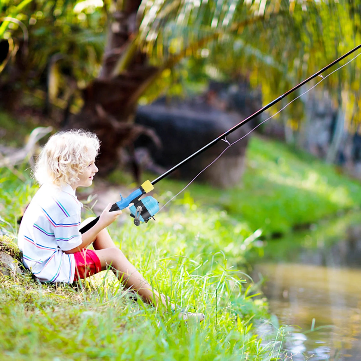 Spinning Rod and Reel Set with Tackle Box X803