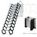 Black-White Al-mg Alloy Wall Mounted Folding Attic Ladder Y289