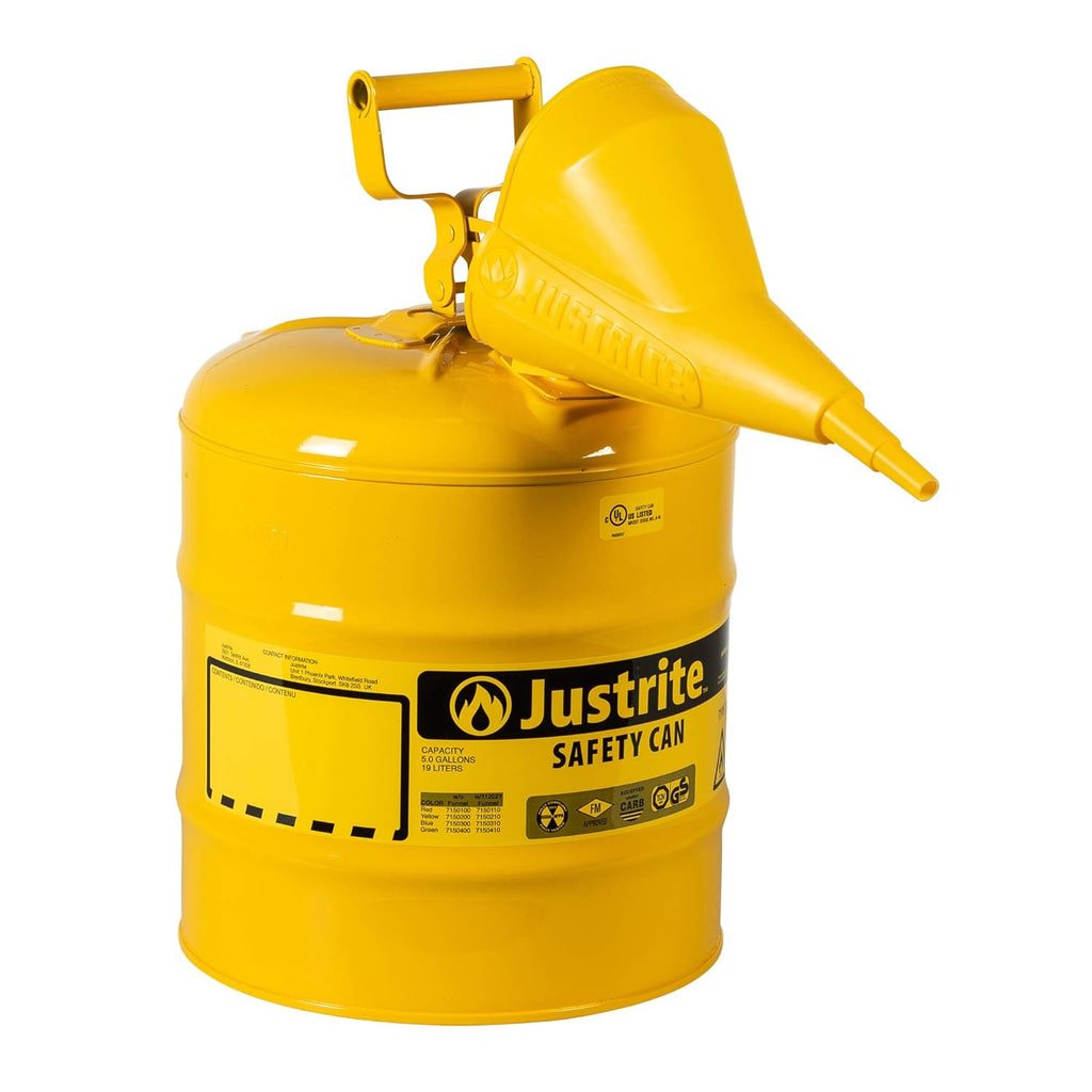 2 Gallon Galvanized Steel Safety Can with Funnel, Pack of 2 P773706