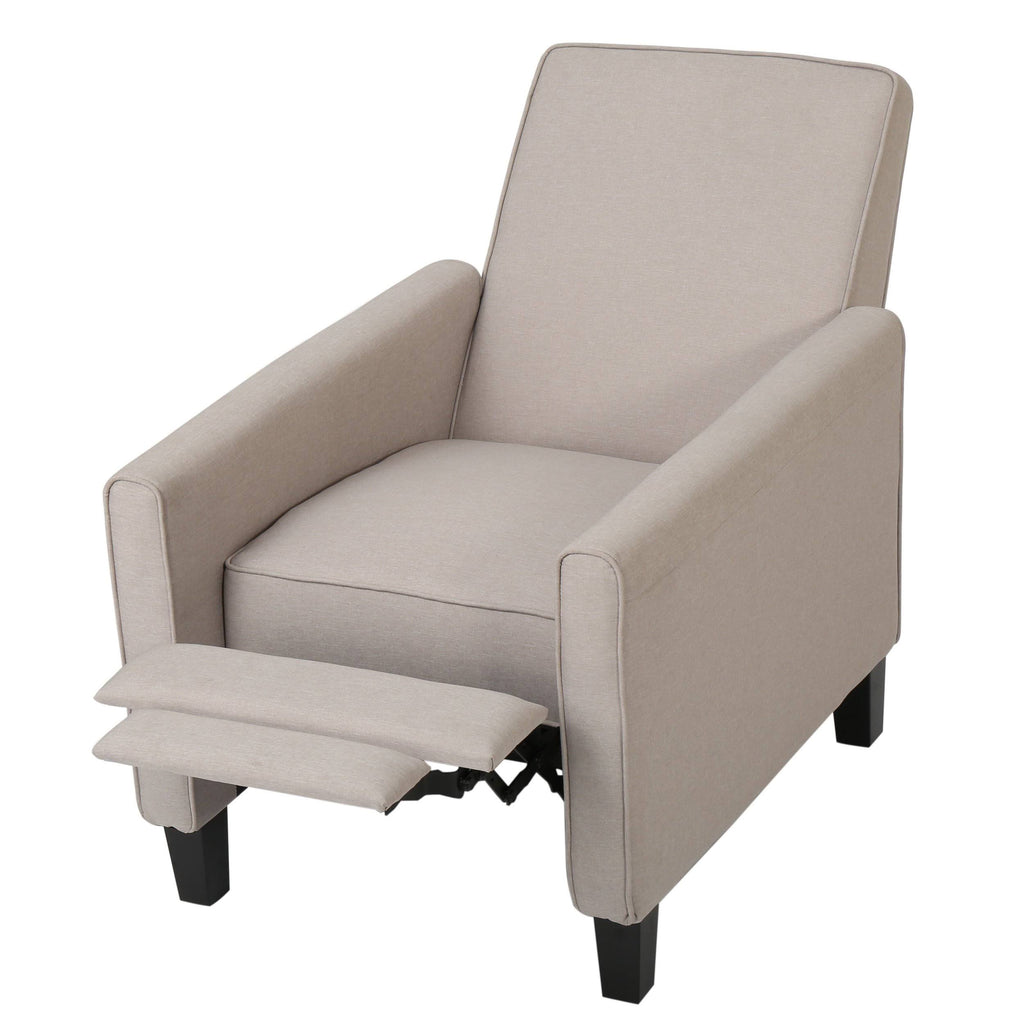 Set of 2 Fabric Recliner Moss Gray Q380764