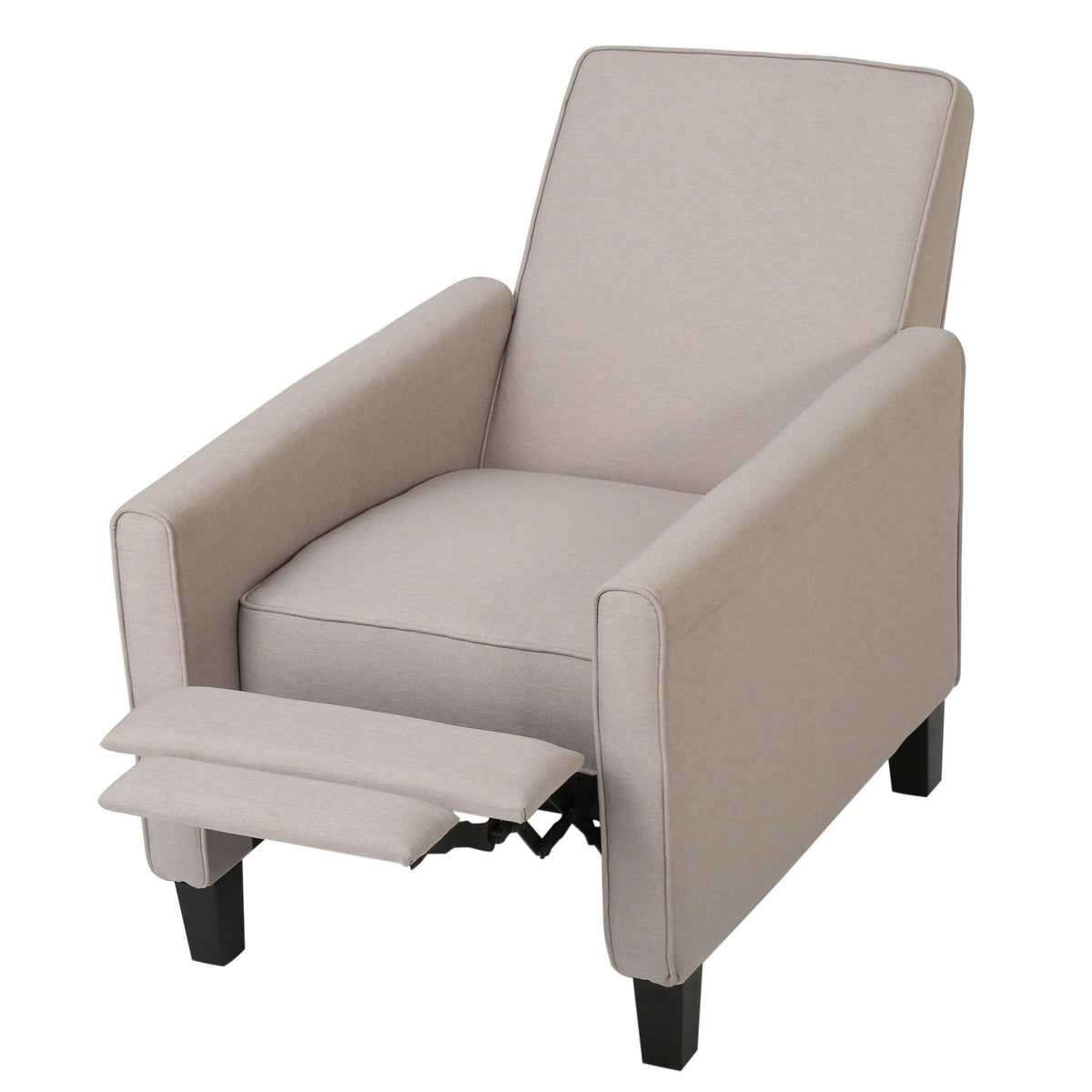 Set of 2 Fabric Recliner Moss Gray Q380764