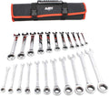22 Pc Ratcheting Wrench Set with Travel Pouch L560
