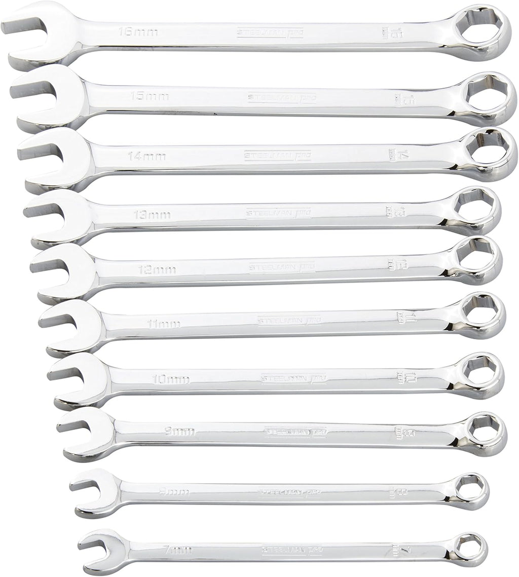 13-Piece SAE 6-Point Combination Wrench Set, Full Polish Chrome Z1531
