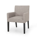 Light Gray Fabric Upholstered Armchair O458115