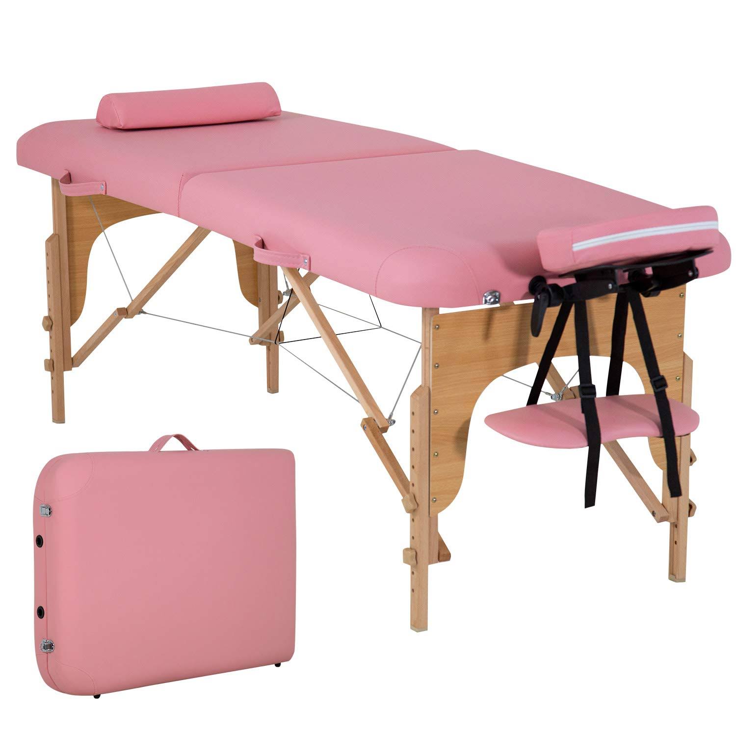 Portable Height Adjustable Massage Table with Carry Case N755