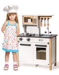 White Pretend Wooden Kitchen Play Set P417