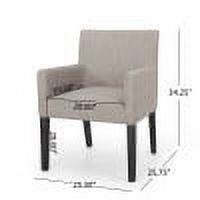 Light Gray Fabric Upholstered Armchair O458115