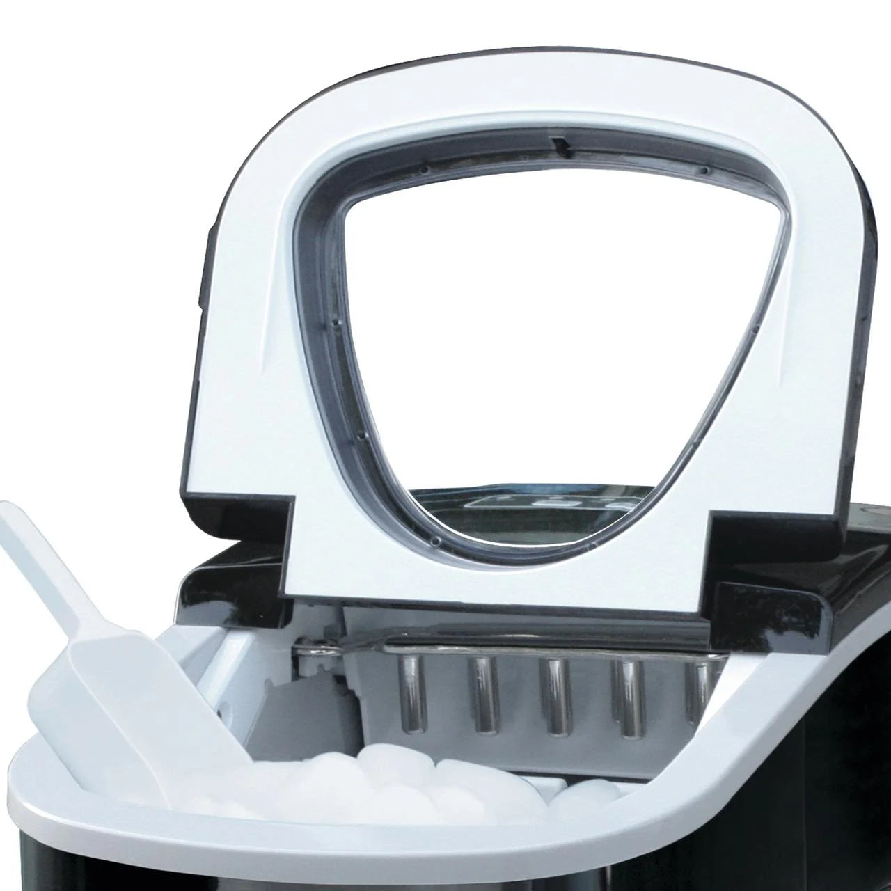 Black Stainless Steel Portable Ice Maker C546914
