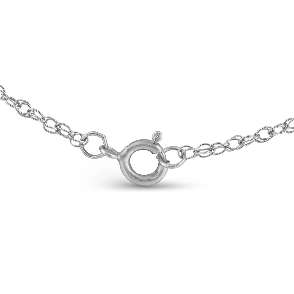 Natural Diamond Butterfly Pendant 18" Necklace K10436