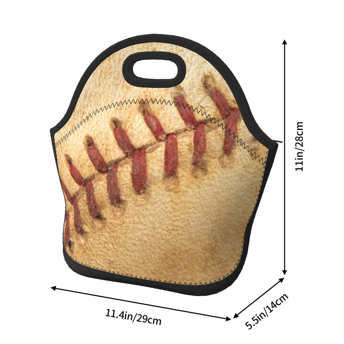 Vintage Baseball Insulated Lunch Cooler Tote Bag H60769