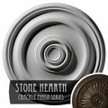 Hand-Painted Stone Hearth Crackle Ceiling Medallion U96014