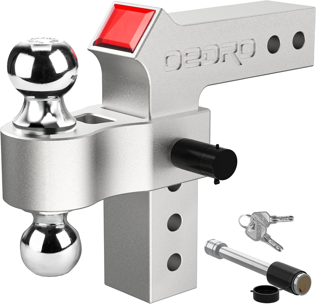 Adjustable Trailer Hitch Ball Mount with Forged Aluminum Shank Y73620