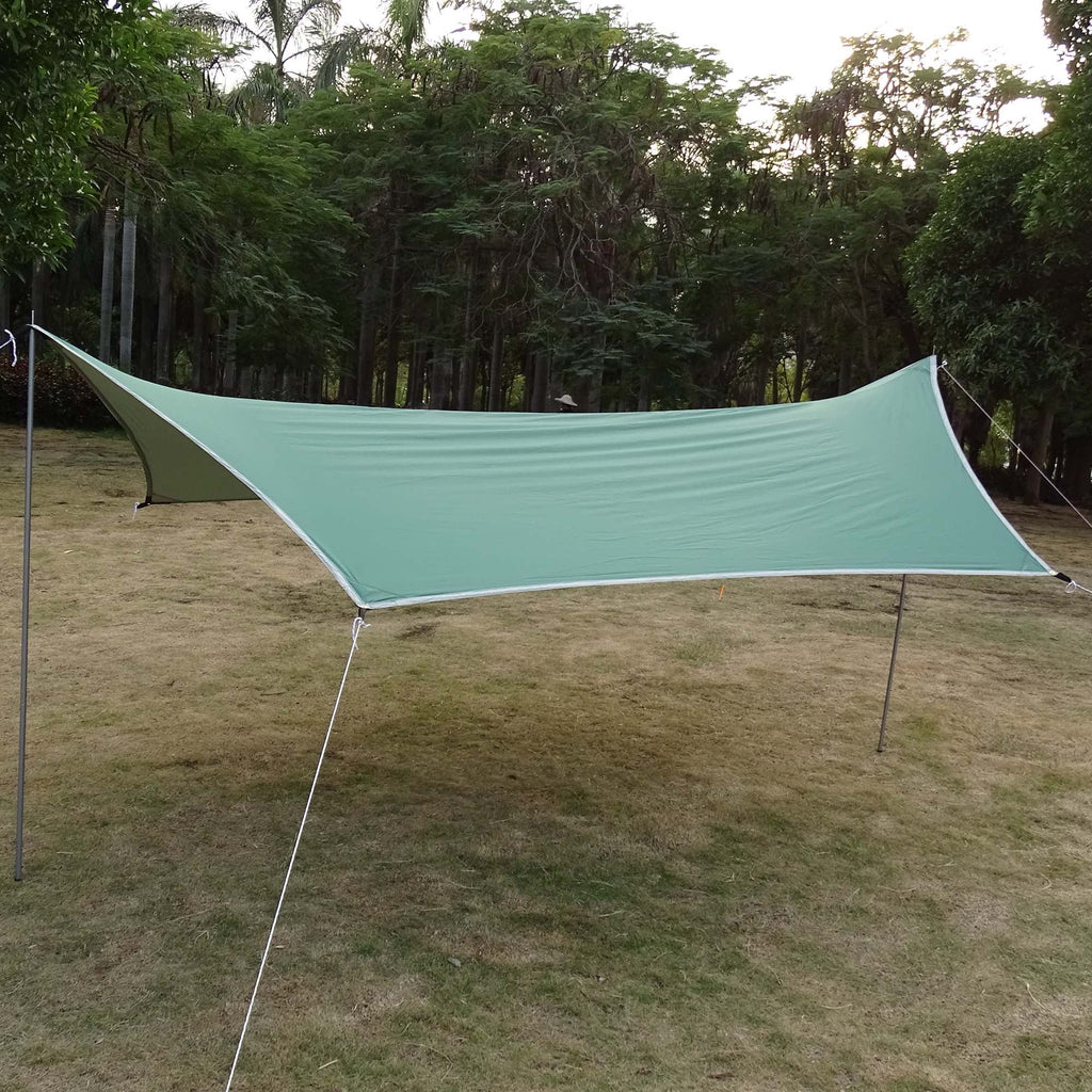 Waterproof Camping Tarp with Poles L451