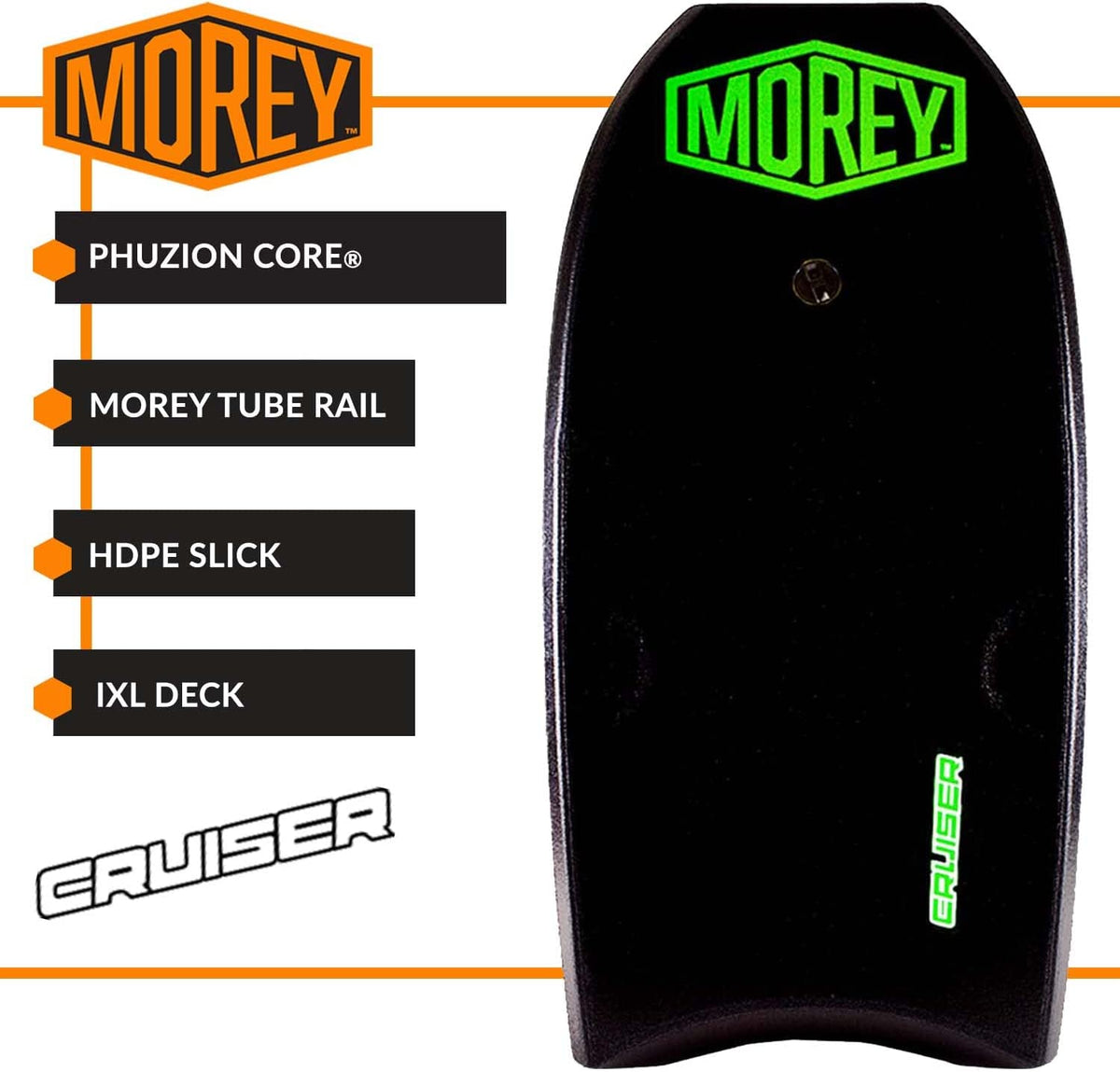 42.5 Inch EPS Core Bodyboard with Coil Leash O625