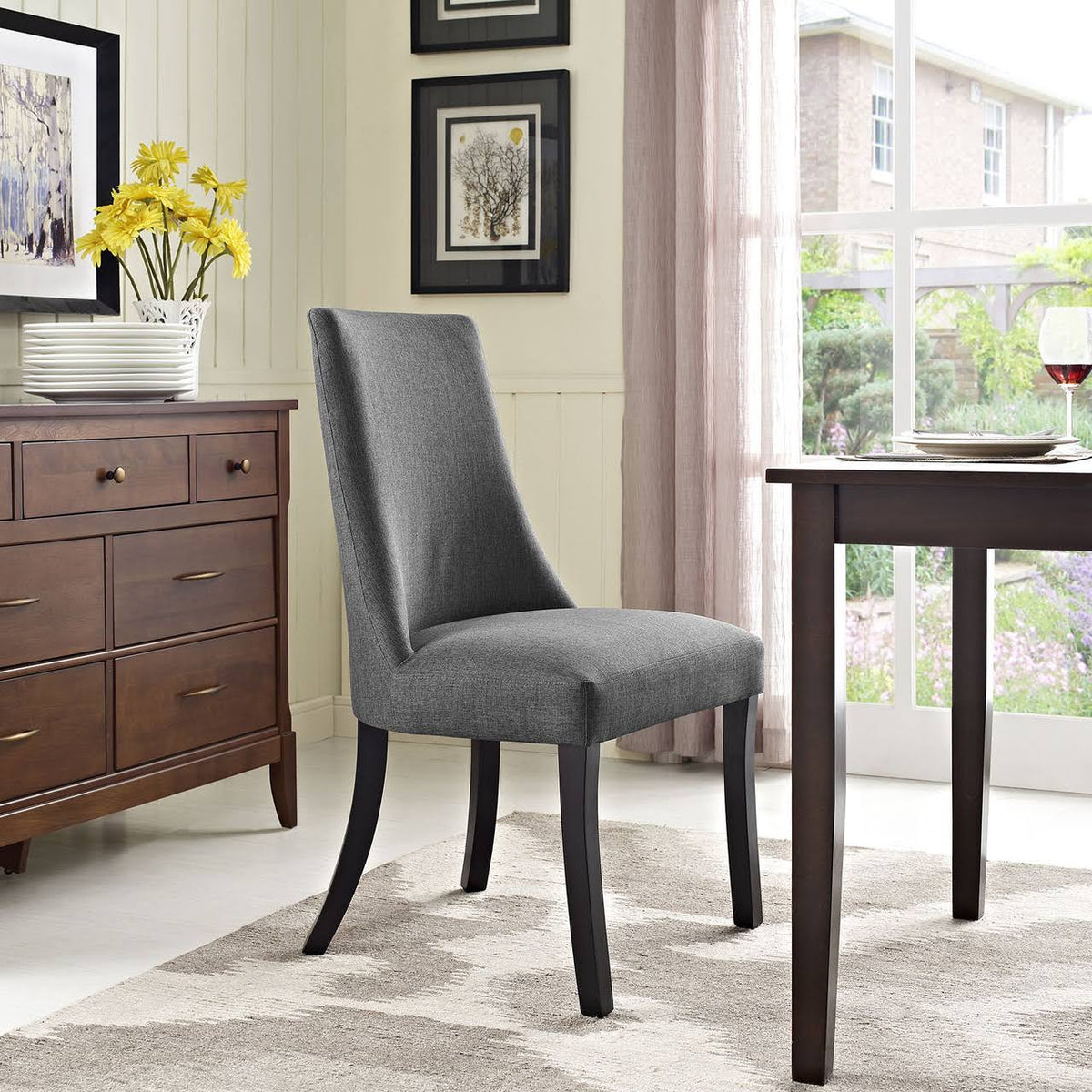 Black Vinyl Side Chair R146203