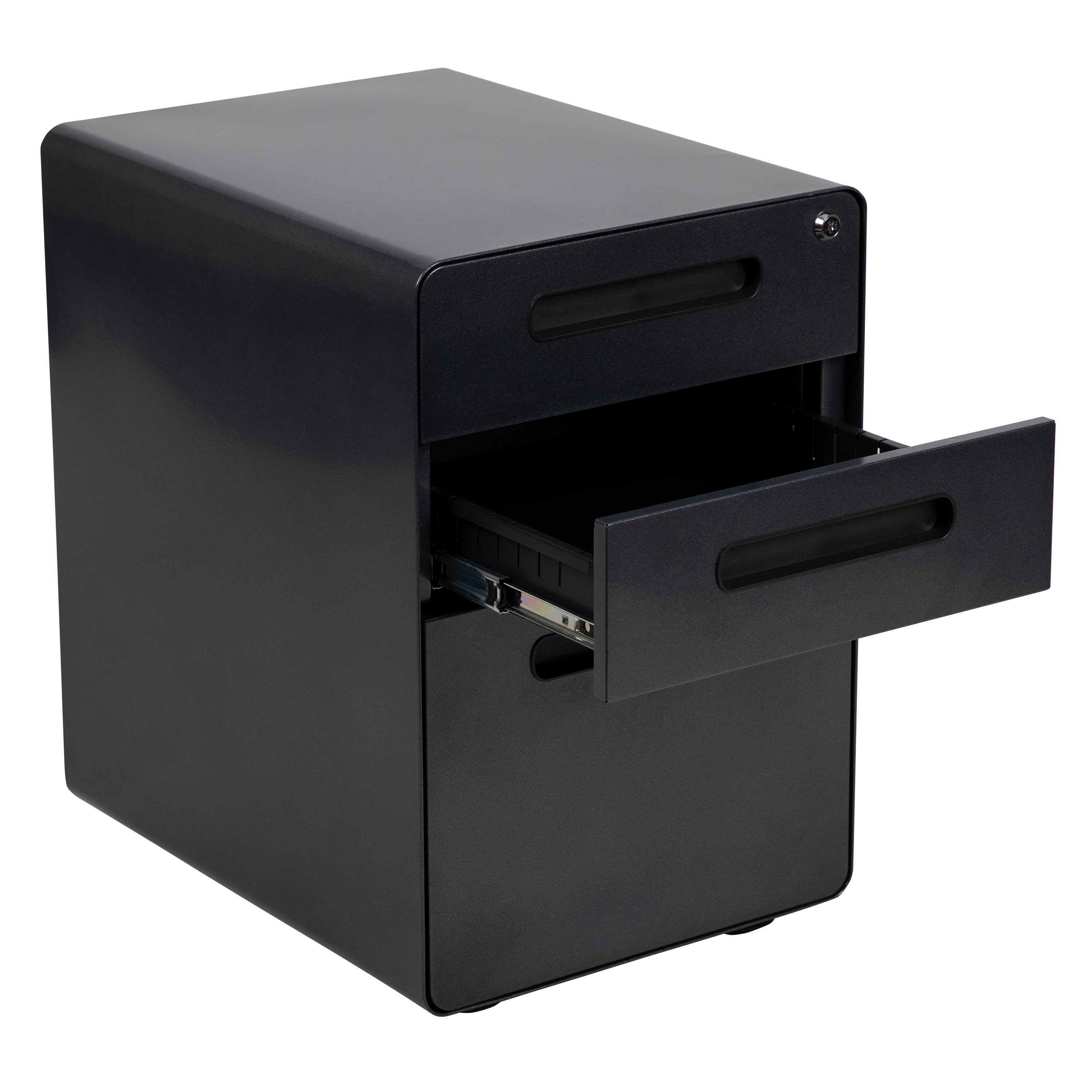 White 3 Drawer Filing Cabinet G569173