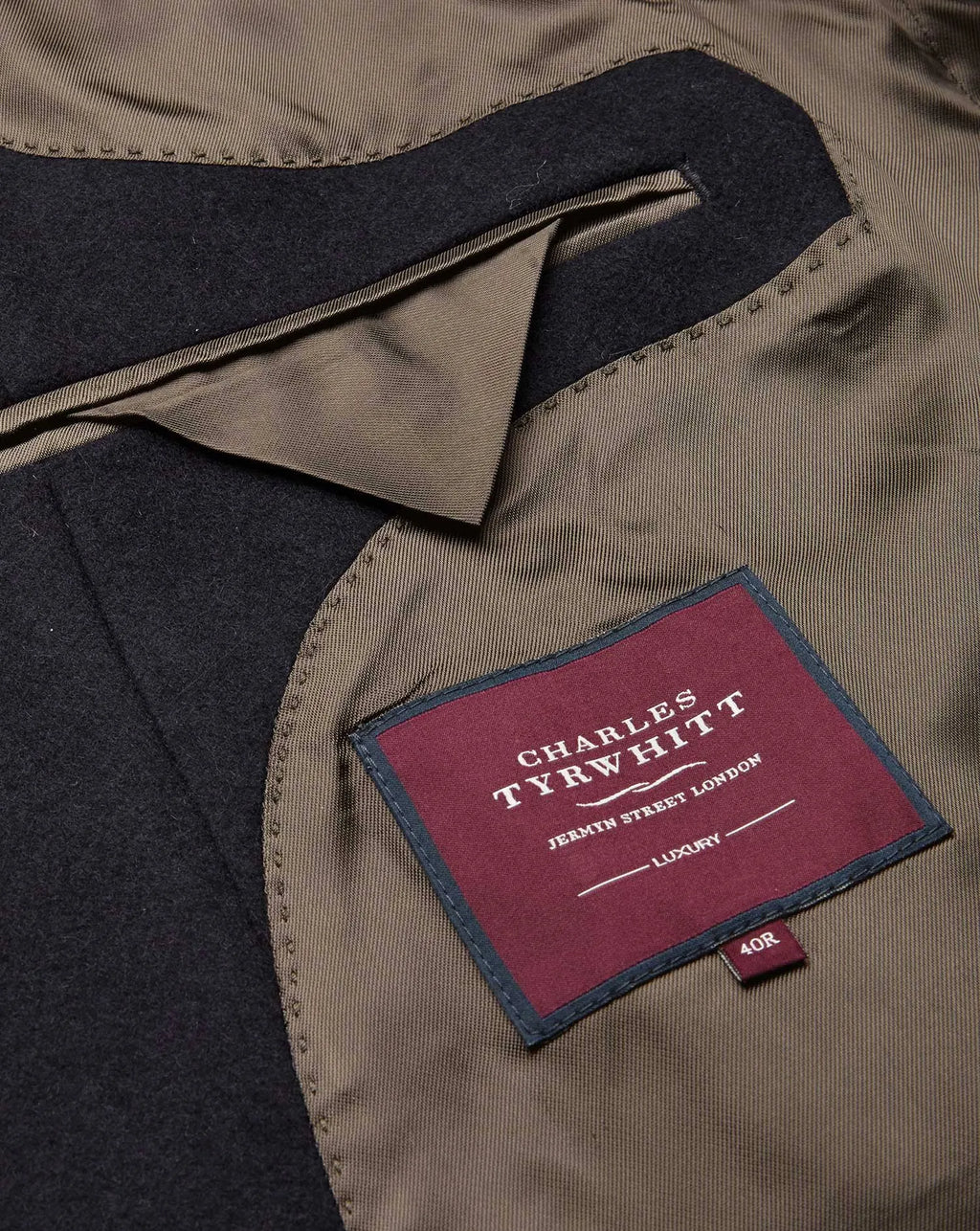 Navy Wool Cashmere Coat K657086