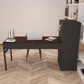 Computer Desk with File Cabinet and Drawers L97898