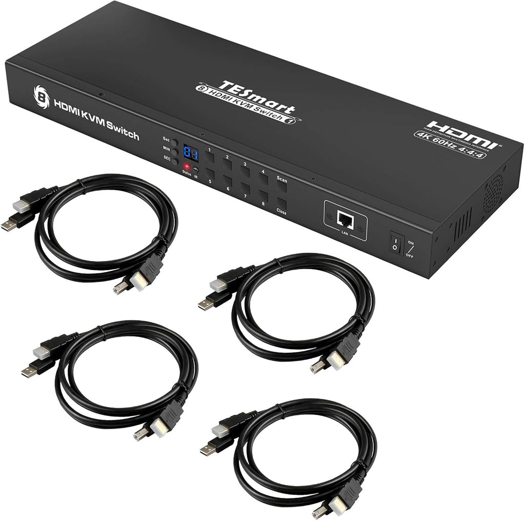 8 Port HDMI KVM Switch with Rackmount Y33756