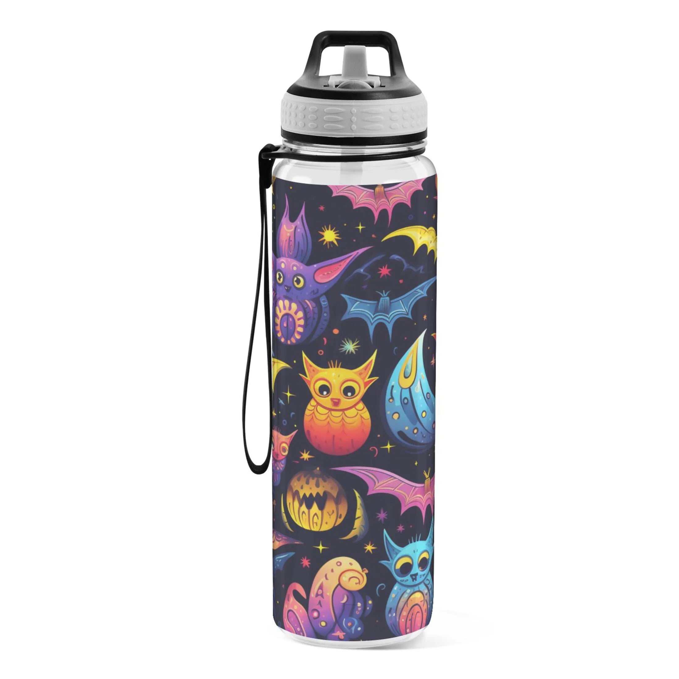 Clear 32oz Triton Sports Water Bottle with Straw A6778