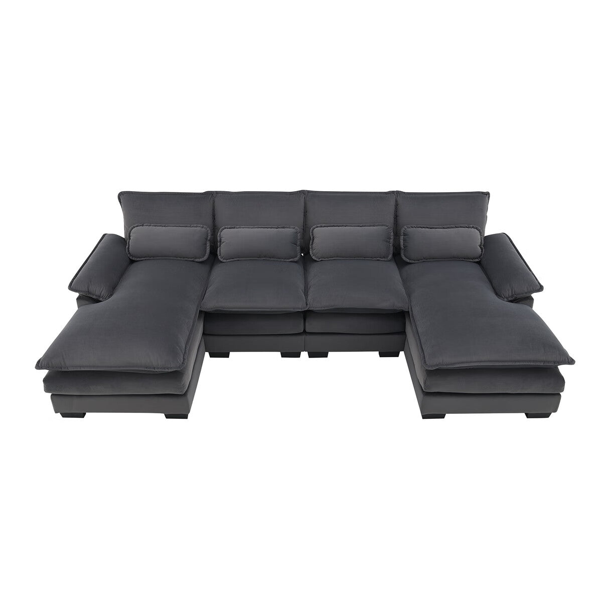 U-shaped Sectional Sofa with Waist Pillows U273