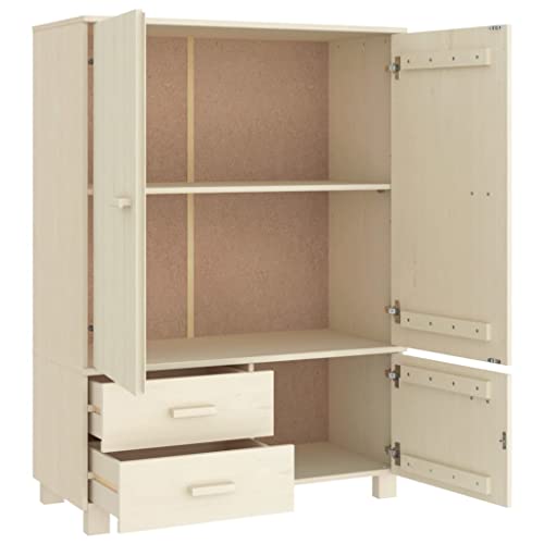 Solid Wood Pine Wardrobe V773