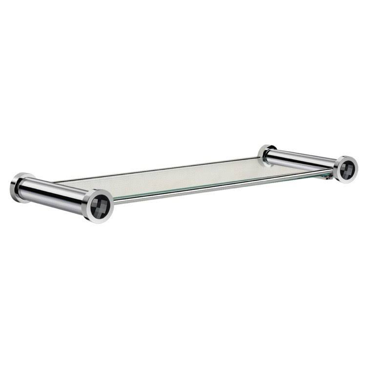 Chrome/Black Crystal Bathroom Shelf E656379