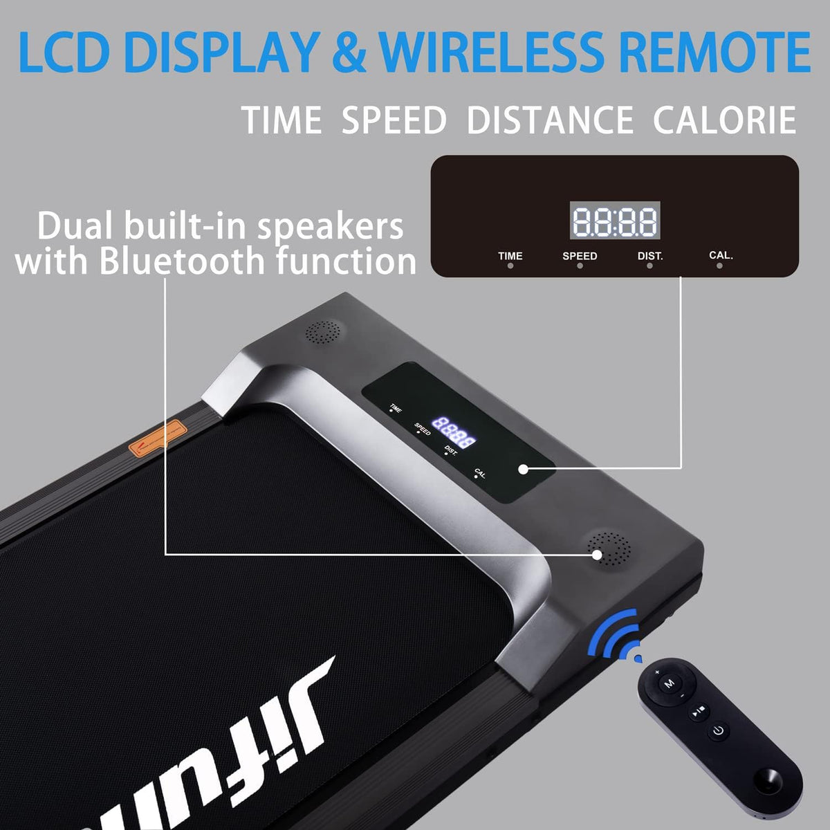 2-in-1 Under Desk Treadmill with LED Display N802645