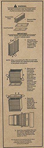 16x22 25x22 MERV 10 Air Filter U432693