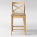 Carey Hardwood Counter Height Barstool Natural Wood A24461