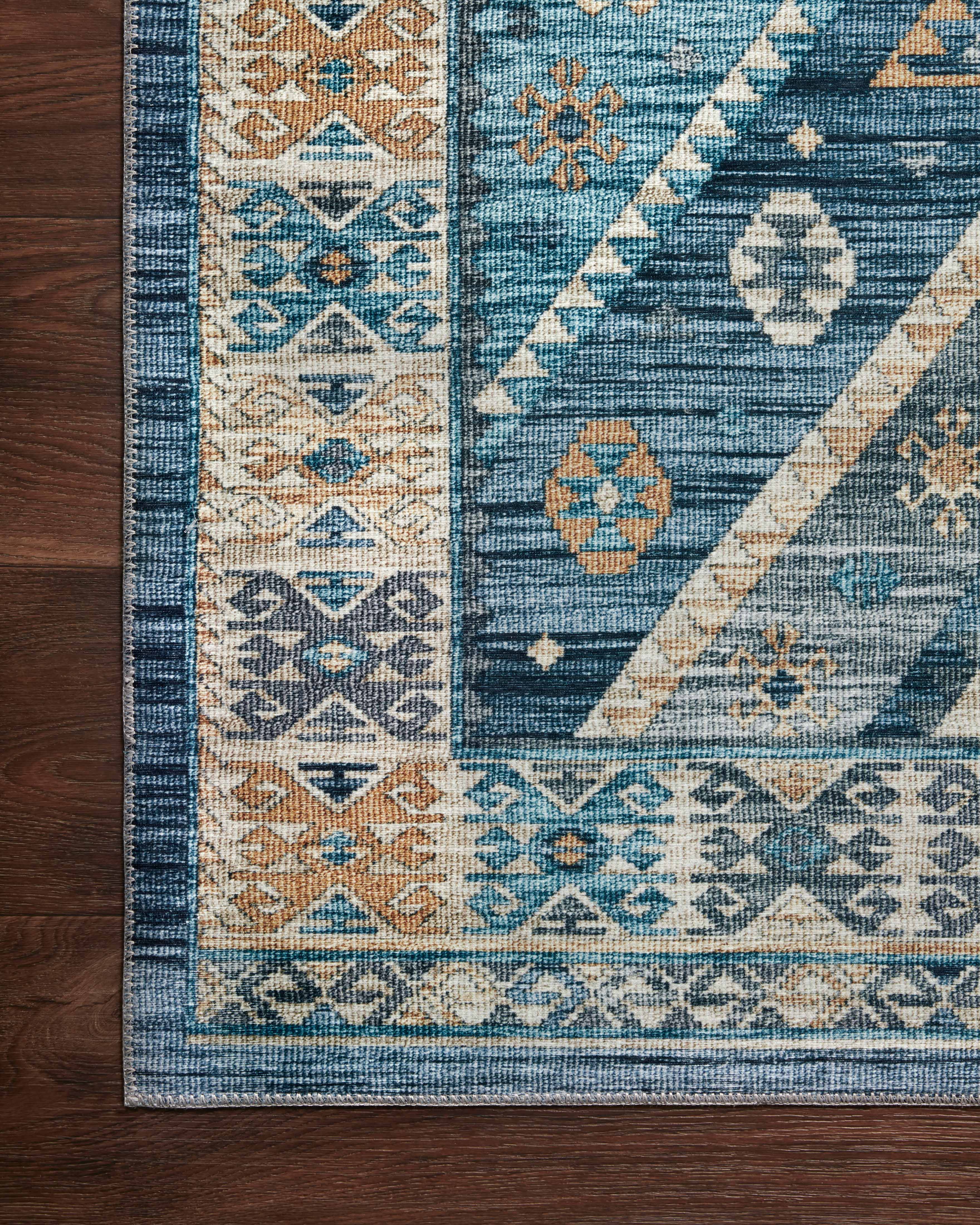 Blue Southwestern Area Rug W750