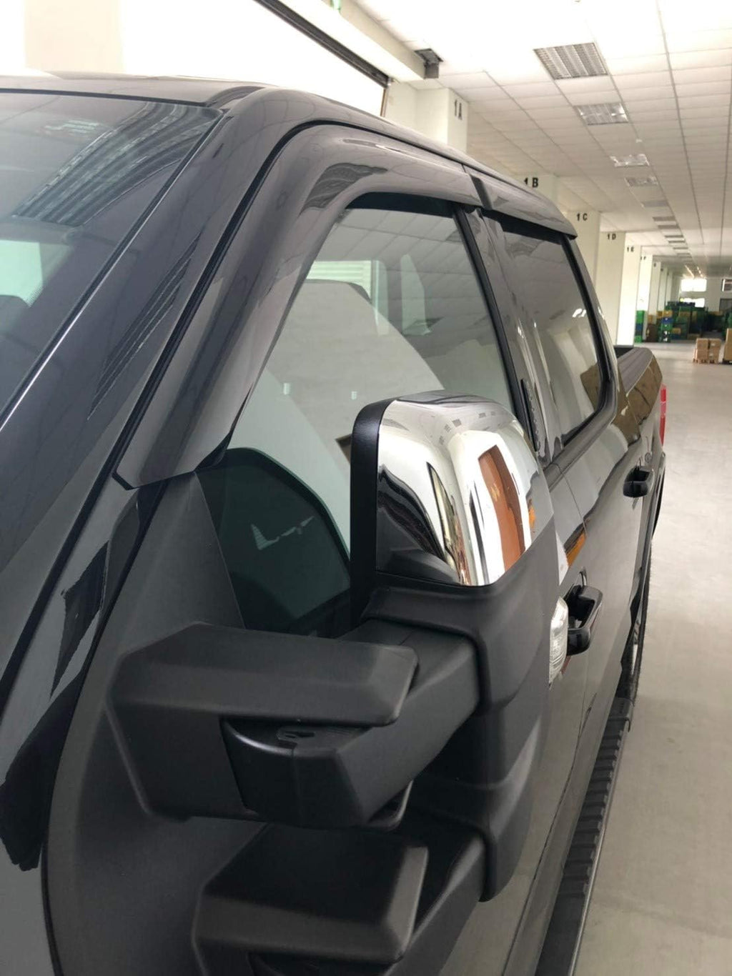 Dark Tinted Tape-On Side Window Vent Visor Deflectors Rain Guards Pack of 2 O59744