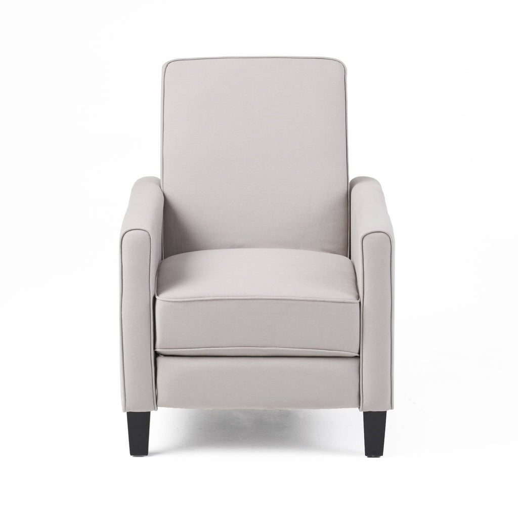 Set of 2 Fabric Recliner Moss Gray Q380764