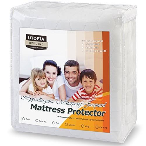 King Cal Size Waterproof Mattress Protector Fitted Mattress Cover Z6366